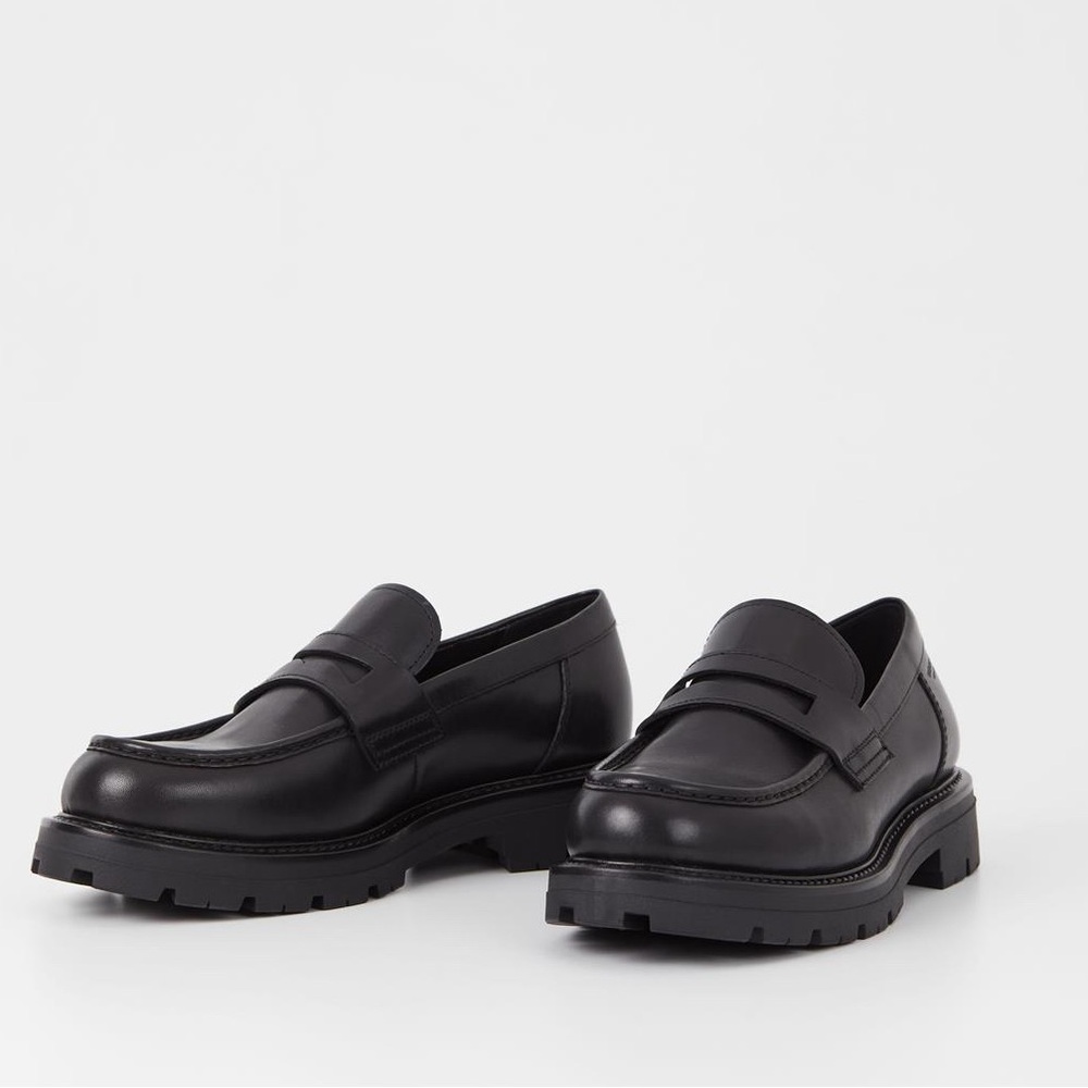 VAGABOND black leather Cameron Loafer 44 US11
